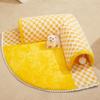 Cat Tunnel Bed 2-in-1 Play Tunnel and Mat Foldable Soft Cat Tunnel Tubes Toy House Warm with Scratching Ball Pet Play Bed Indoor