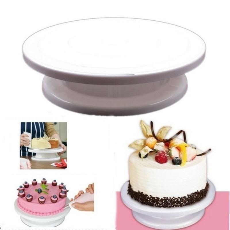 1pc Cake Swivel Plate Revolving Cake Sugarcraft Turntable Decoration Stand Platform Turntable Baking Cake Tools