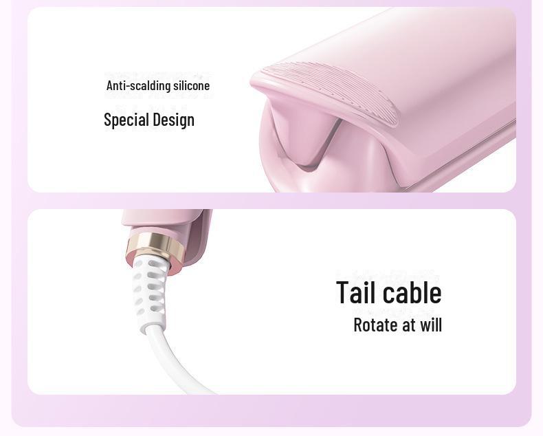 Щипцы для завивки Water Ripple Egg Roll 32 мм — долговечная, бережная форма для крупных и глубоких V-образных локонов без повреждения волос