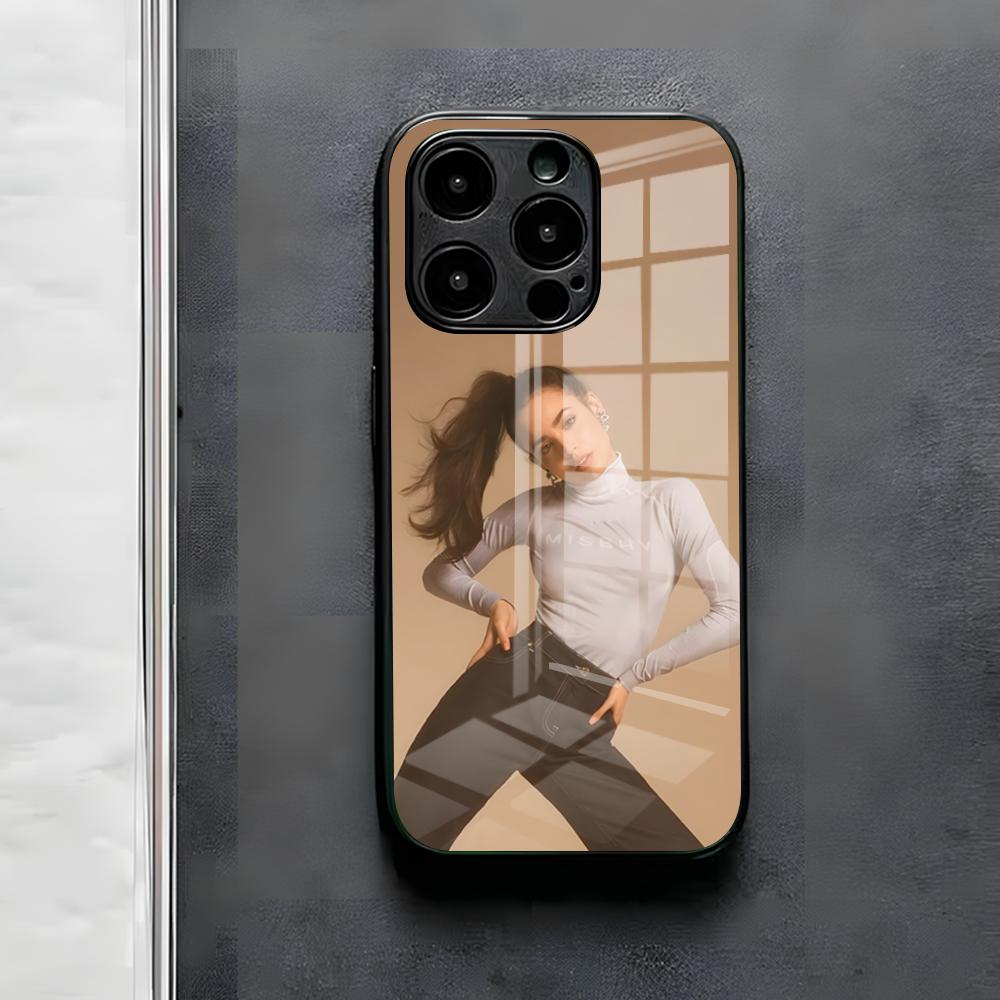 S-Sofia Carson Phone Case For IPhone 17 Air 16 E Pro Max 15 14 13 Mini 12 Pro 11 Max Plus Black Glass Cover