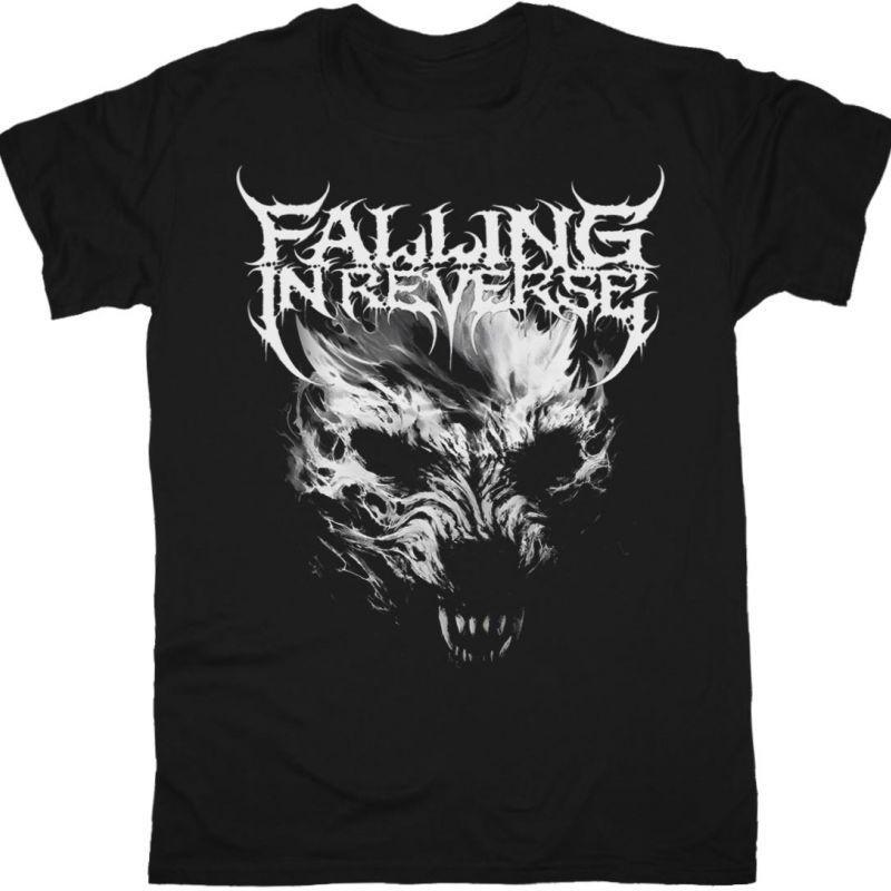 FALLING IN REVERSE WOLF TEE НОВАЯ ЧЕРНАЯ Унисекс Футболка