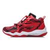 Li Ning Court Star Shock Absorption Rebound Basketball Shoes Kids Sneakers Red Black YKBQ012-3