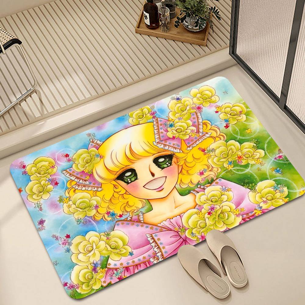 Cartoon Candy Candy Floor Mat Suitable For Living Room Kitchen Bathroom Non-slip Mat Household Foot Mat