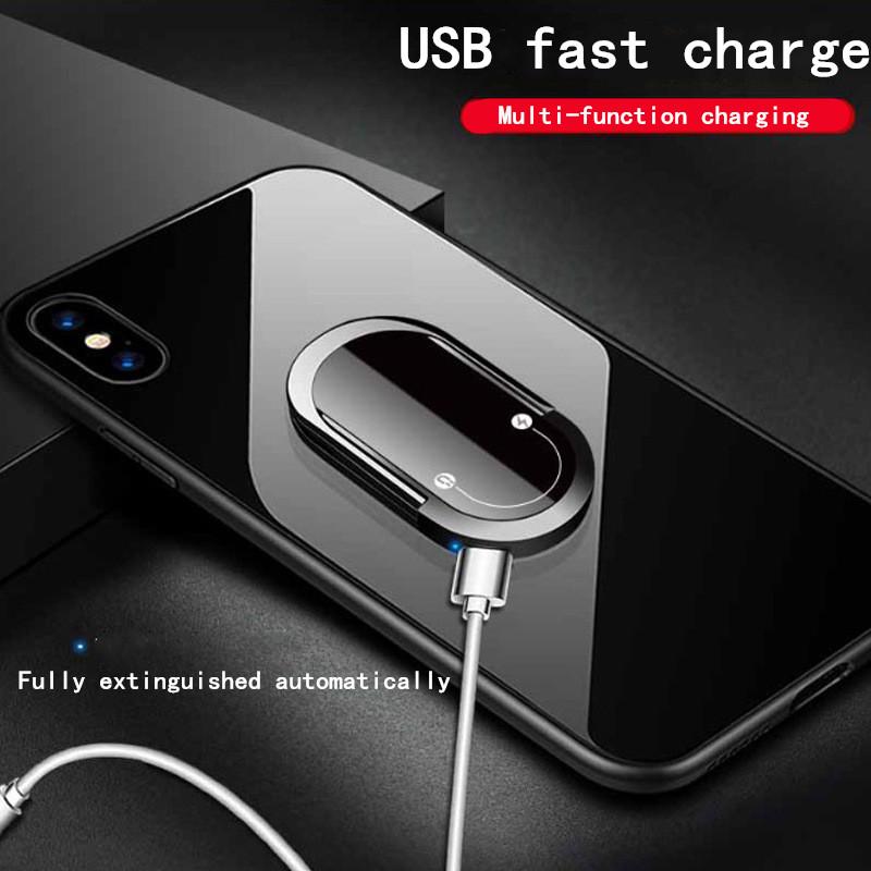 Creative USB Cigarette Lighter Can Be Used As A Mobile Phone Holder, Lighter, and Multi-function Cigarette Lighter Accessories