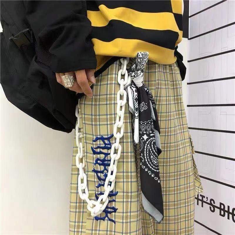 Pants Chain Removable Resin Chain Fluorescent Pants Ins Trendy Brand Hip-hop Decorative Chain Hanging Chain