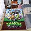 Коврик Plants vs Zombies, Яркий дизайн битвы зомби, Подходит для использования в качестве противоскользящего игрового коврика для диванов в гостиной и спальне