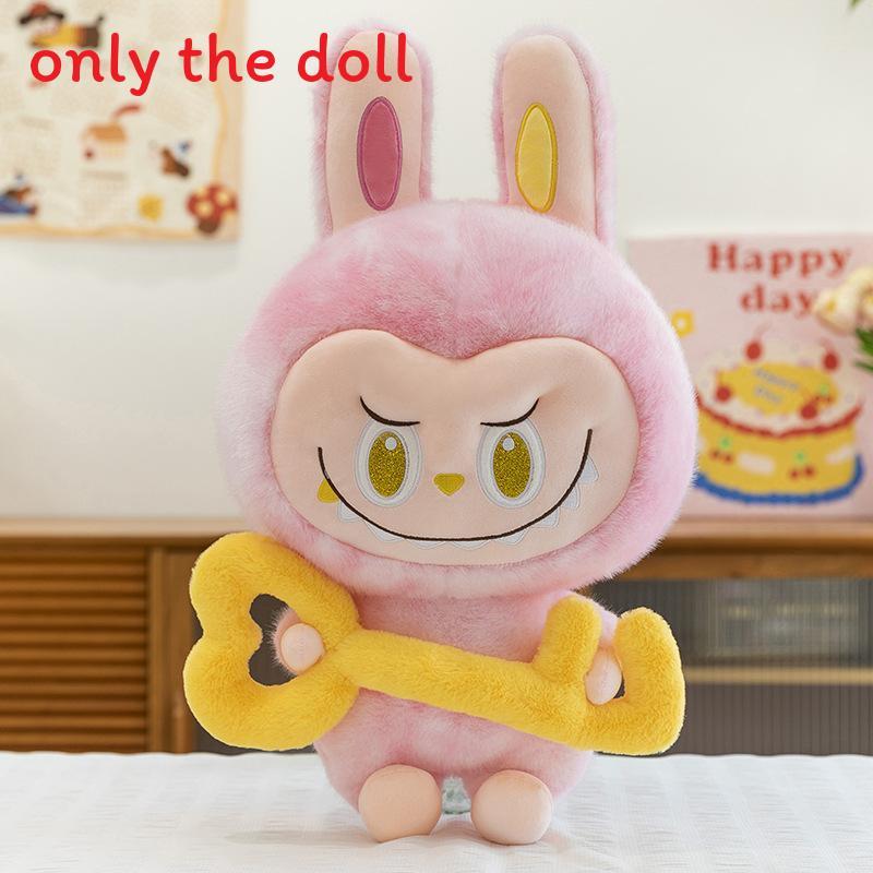 Plush Toy Labubu With Pp Cotton Filling For Childrens Birthday Gift
