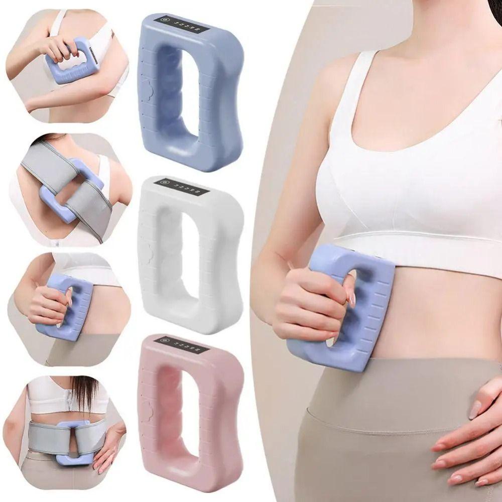 Adjustable Speed Electric Fascia Massage Ring Portable Muscle Handheld Massager Back Waist Leg