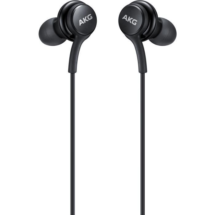 SAMSUNG Ecouteurs câble tissu USB type C Sound by AKG Noir