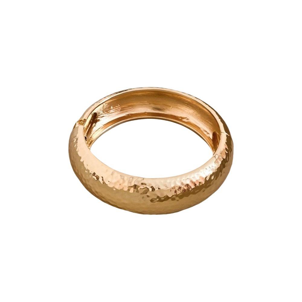 Zinc Zinc Zinc Alloy Metal Bracelet Geometry Wide Side Bangle Retro Open Bangle  Gift