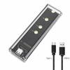 Transparent M.2 SSD Enclosure Portable NGFF SSD Enclosure New External Hard Disk Box  Dual Protocol