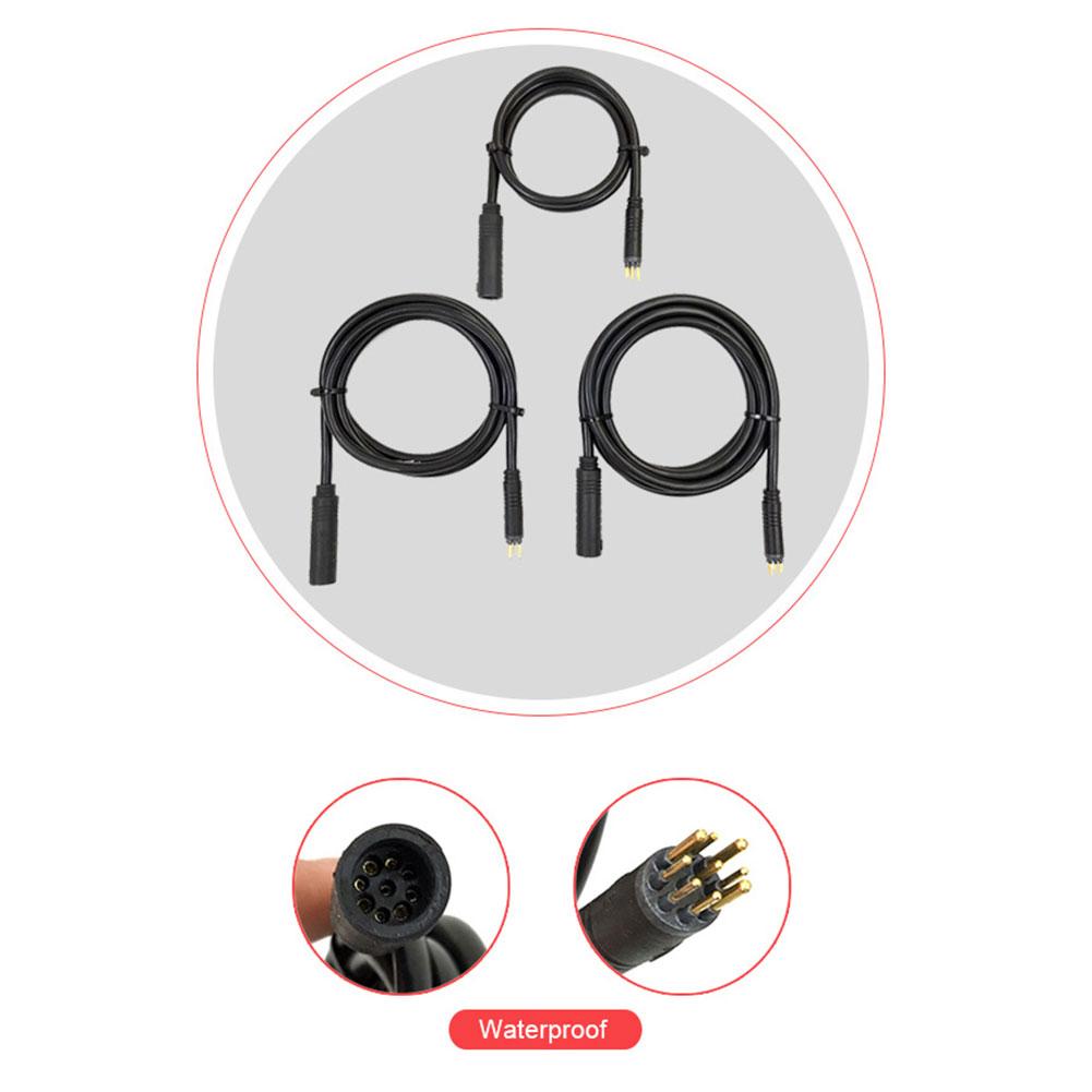 E-Bike Power Adapter Cable Extension Cable Connector Waterproof Quick Release Line 60cm 130cm 160cm Motor Extension Line
