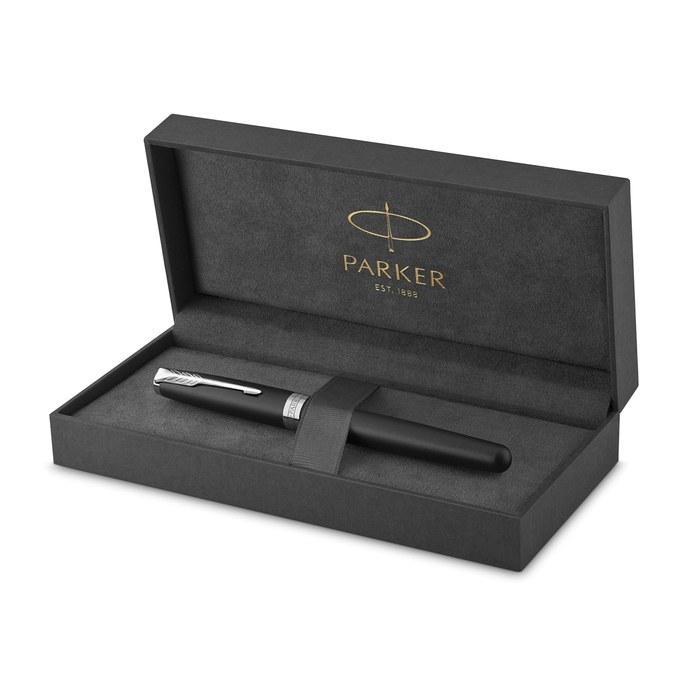 PARKER Sonnet Fountain Pen Matte Black CT Fine Nib Gift Box 1950879ASZ