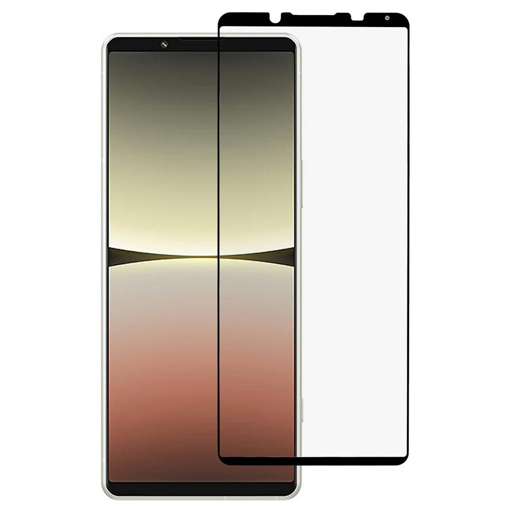 Защитная пленка для экрана для Sony Xperia 5 IV 5G, HD Полное покрытие Чувствительное касание Полный клей Шелкография Закаленное стекло