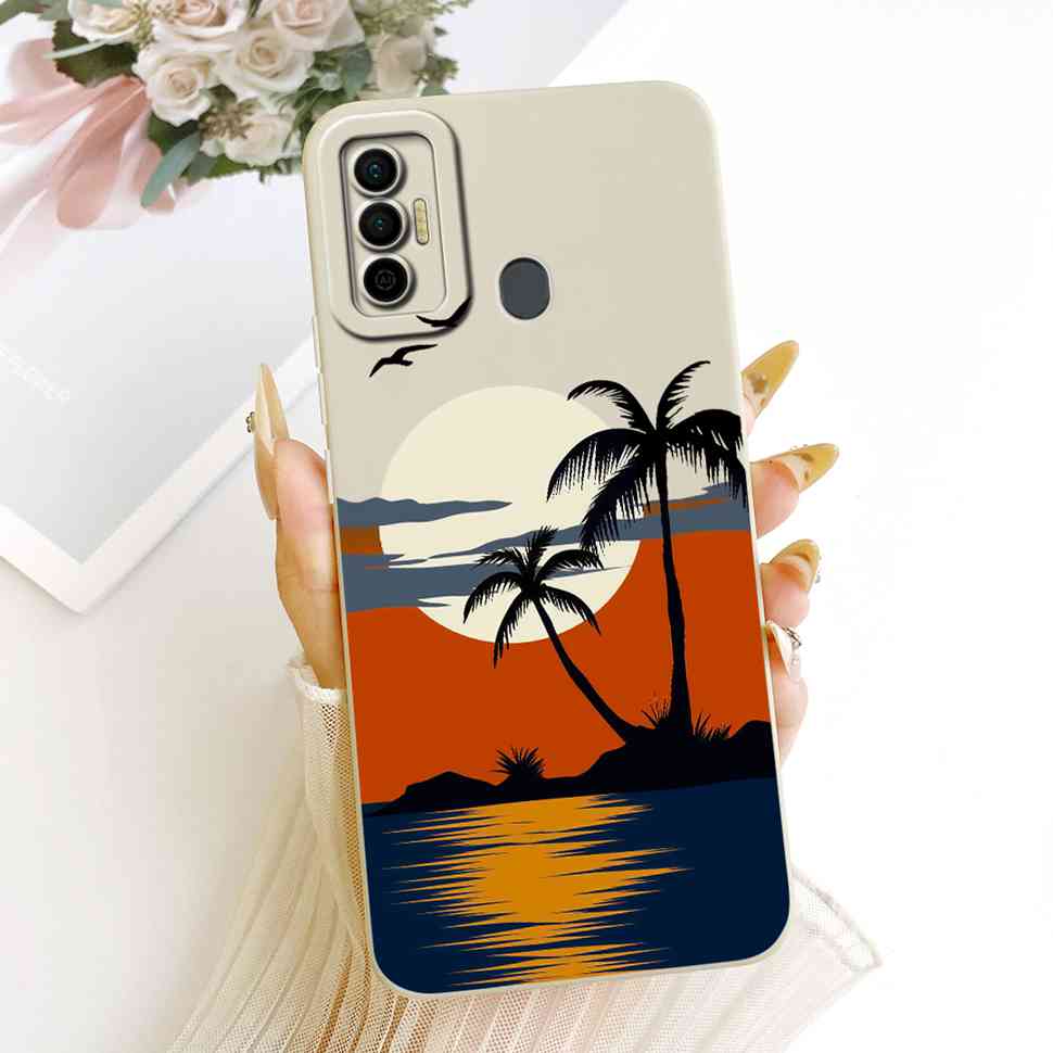 Для Tecno Spark 7 Модный Дракон Ударопрочный Защитный Чехол для Телефона Spark7 7P 7Pro KF6 KF7j Мягкий Силиконовый Чехол