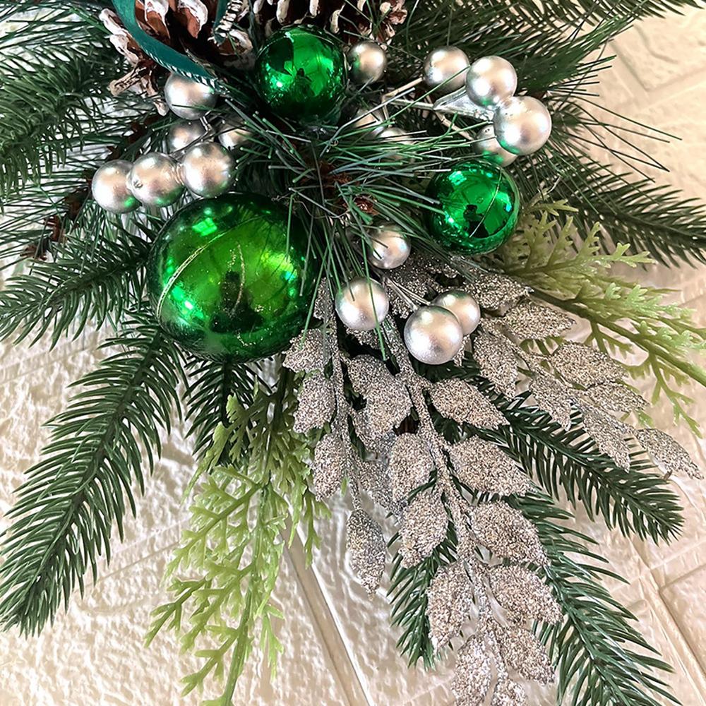 Рождественские венки украшения для передней двери настенный гирляндный орнамент