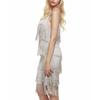 Women's 1920s Vintage Headband Dress Flapper Cocktail Great Gatsby  Party Tassel Fringe