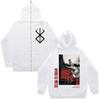Японский аниме Berserk Sword Style Legendary Loose Zipper Hooded Hoody Hoody Collection Осень и Зима