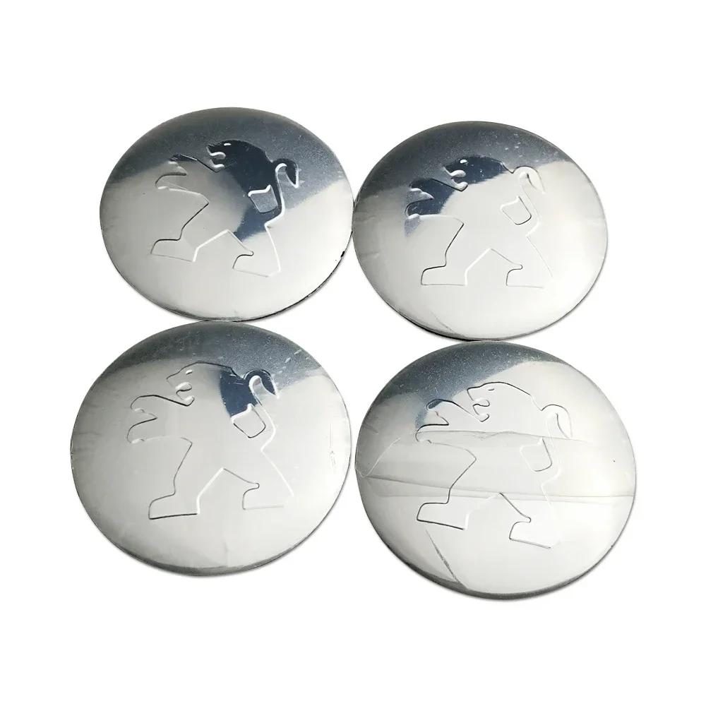 56/65mm Car Wheel Center Decal Hub Emblem Sticker for Peugeot 106 107 108 206 207 208 301 306 307 308 407 408 508 3008 4008 5008
