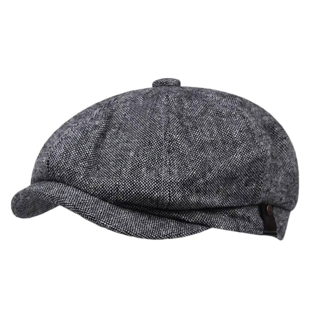 Autumn Winter Casual Men Newsboy Hat Retro Classic Beret Hats Warm Street Caps Unisex