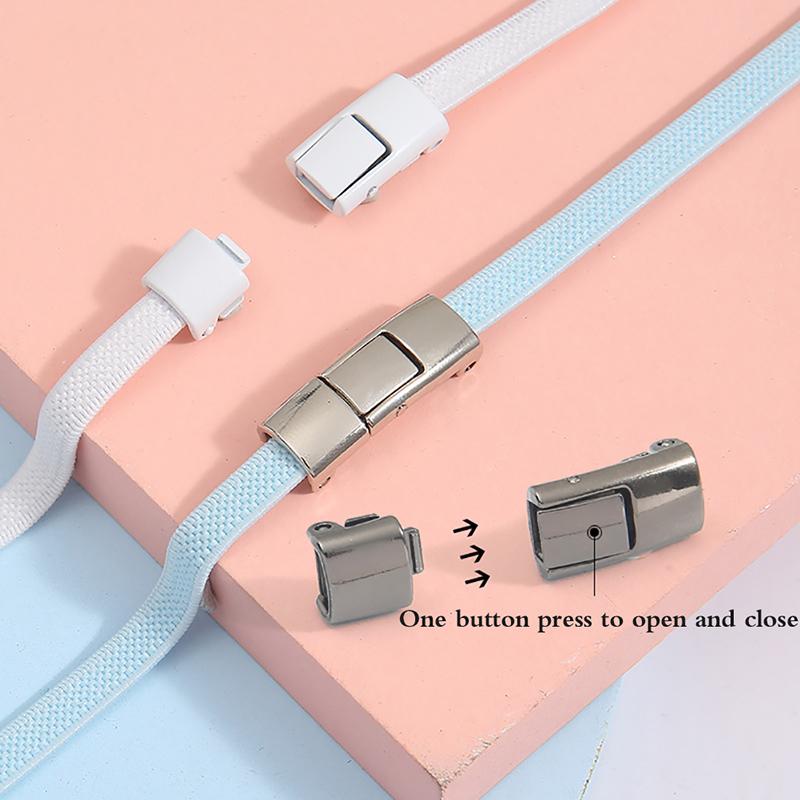 2 шт./компл. Ленивая пряжка для шнурков, без завязывания, фиксатор, зажимы для шнурков, фиксирующий артефакт