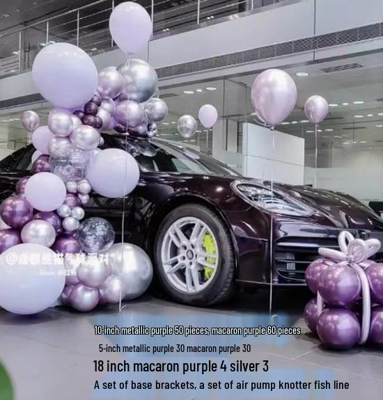 Car Showroom Balloon Chain Decoration for New Car Delivery Ceremony