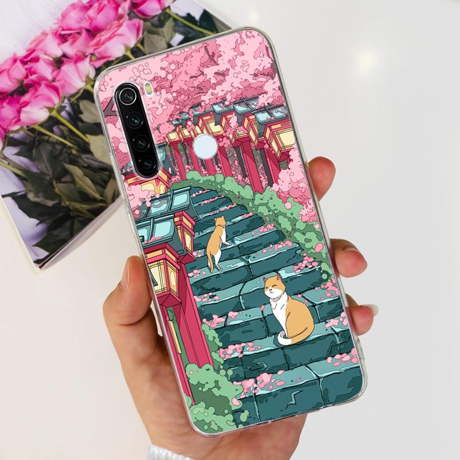 Для чехла Xiaomi Redmi Note 8T Note 8 2021 Чехол Популярный Мраморный Прозрачный Силиконовый Мягкий Funda Для Xiaomi Redmi Note 8 Pro Note8 Coque