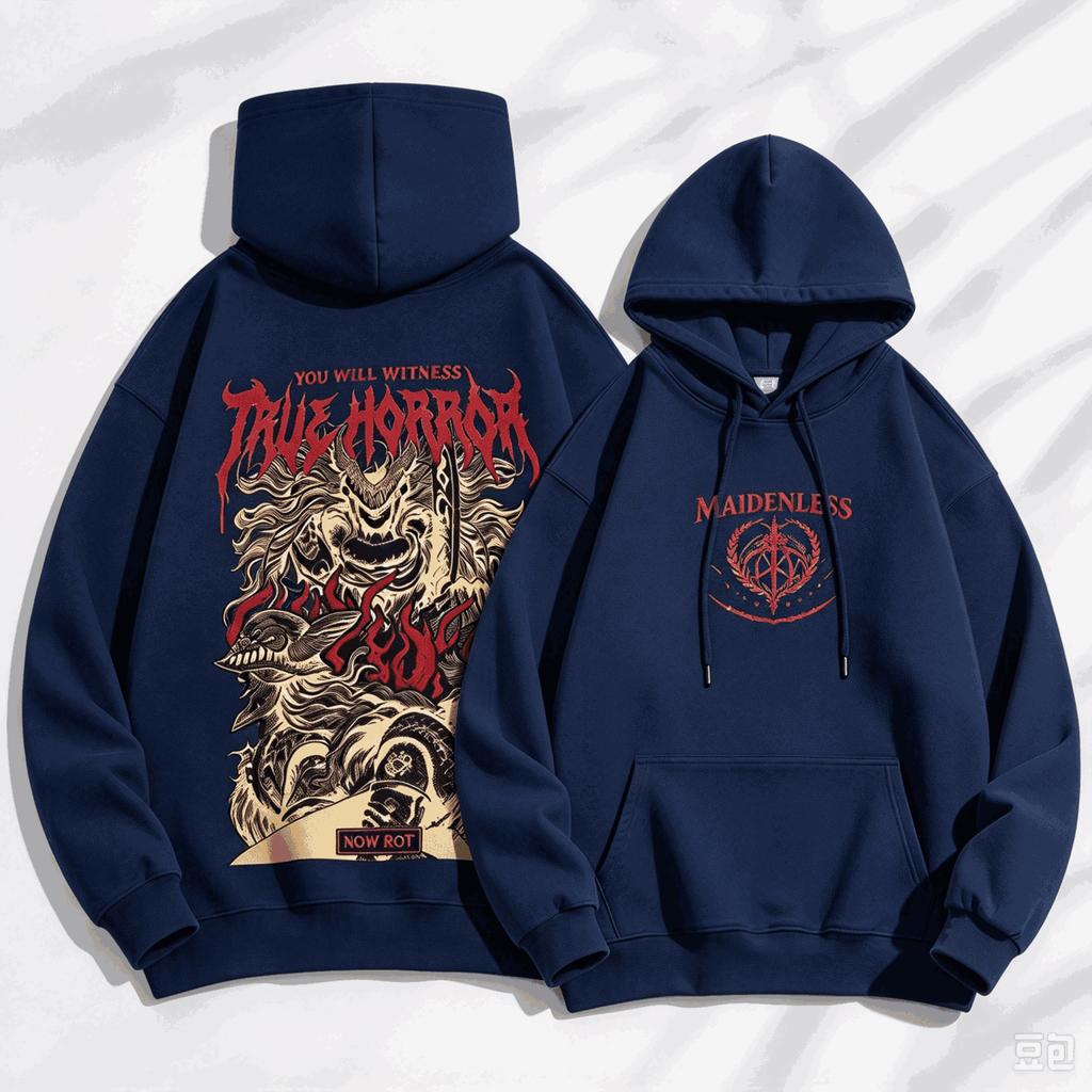 Elden Ring Graphic Hoodies Autumn Winter Men Manga Vintage Oversized Unisex Streetwear Trendy Sports Graphic Y2k Short Sleeves Classic