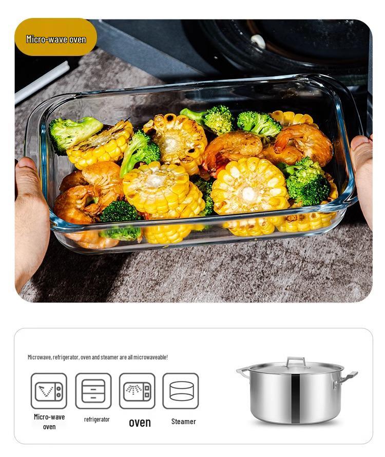 Жаропрочная стеклянная форма для выпечки в виде рыбы