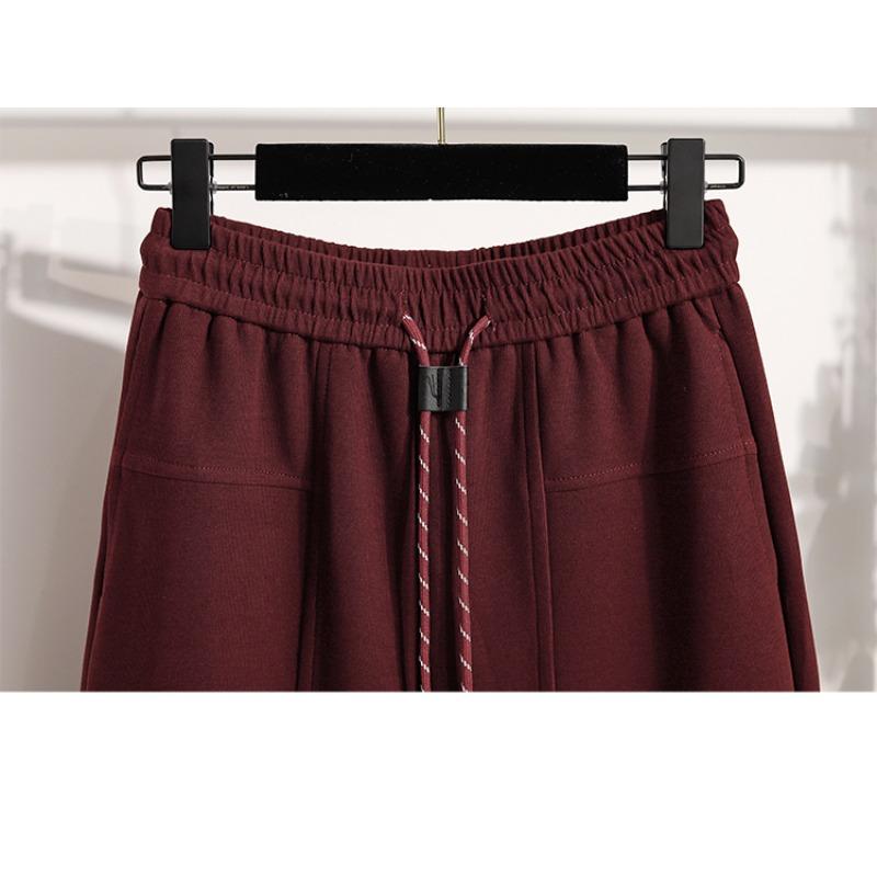 DIMANAF 2025 Осень Зима Женские Брюки Большого Размера Повседневные Женские Длинные Брюки Свободные Штаны Толстый Флис