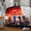Stranger Things Customize Text Blanket Throw Personalized Blanket Soft Warm Cozy Perfect for Bed Couch Home Decor Office Chair All-Season Use