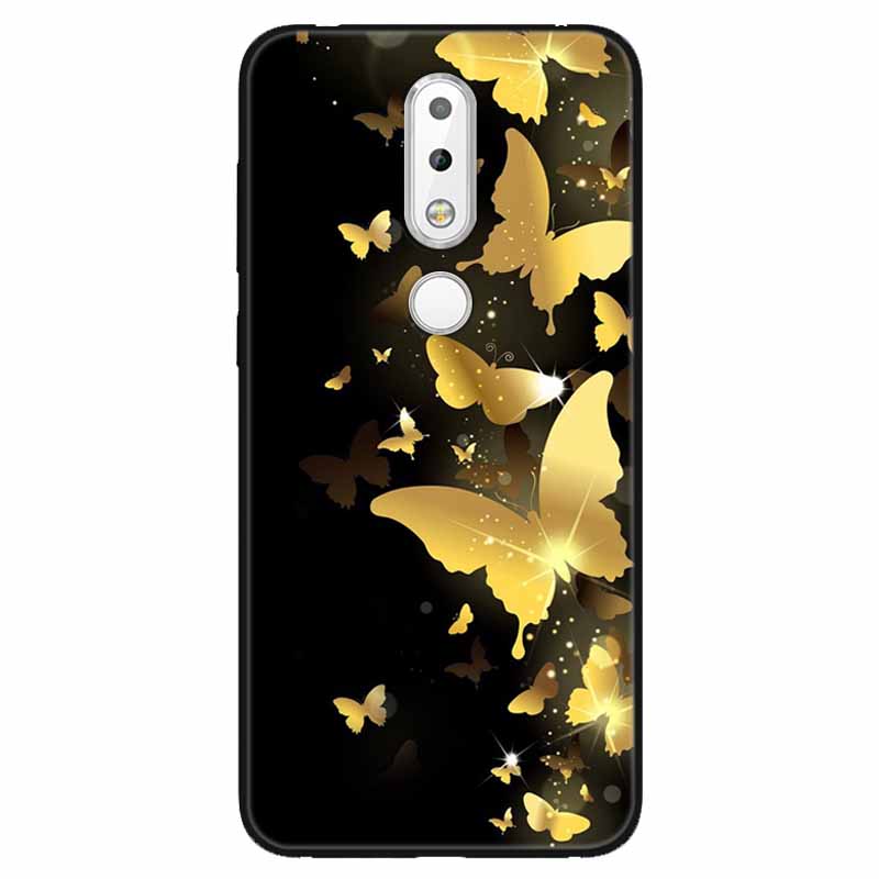 Для Nokia 6.1 Plus Чехол Мягкий Силикон Мультфильм Модный ТПУ Чехлы для Телефона для Nokia X6 Обложка 6.1Plus Милый для NokiaX6 Лев Волк