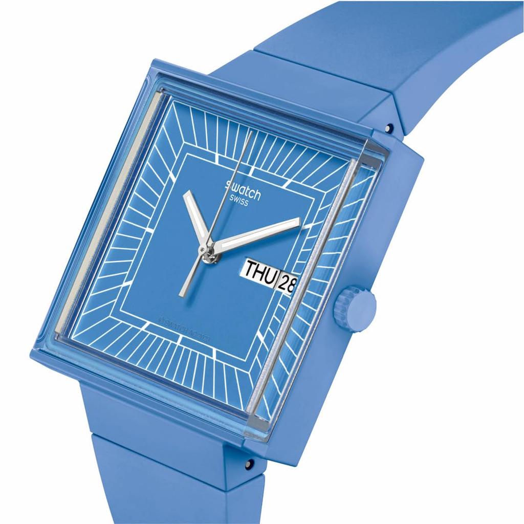 Swatch What SO34S700 Blue Wristwatch If...Sky
