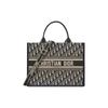 Сумка-тоут BookTote с косой вышивкой, средняя, женская, синяя M1324CZBB-M928