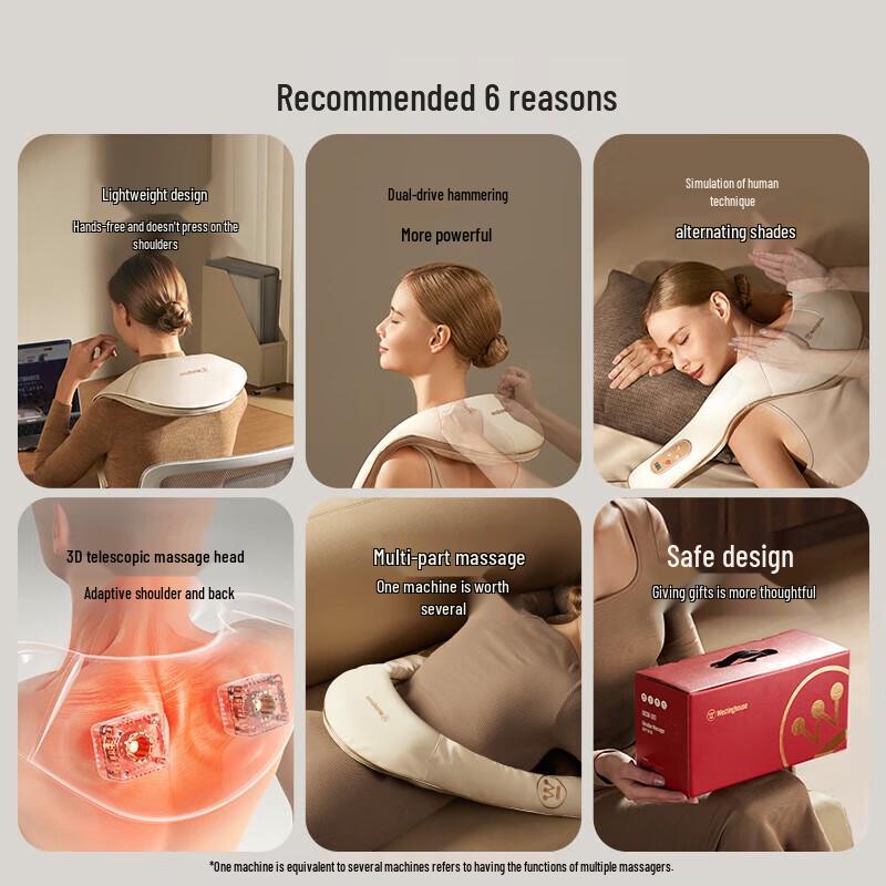 Westinghouse Heated Shoulder and Back Massage Shawl CN plug (adapter included)