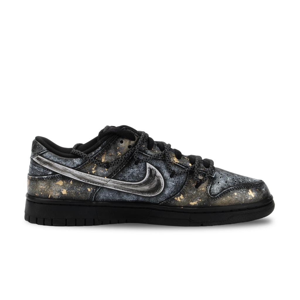 Nike Dunk Monster Lab, Dawn Slip Resistant Abrasion Resistant Low top Skateboard Shoes Unisex Black White Gold IO7606-010(Team445-)
