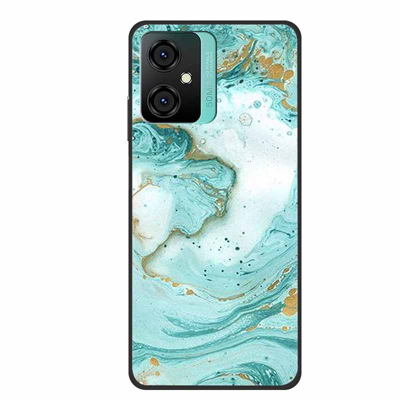 For Blackview Oscal C70 Case Soft Silicone TPU Back Cover for OscalC70 Fundas Blackview C70 Phone Cover Iridescent Marble Bumper
