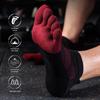 Men's and Women's Summer Sports Five-Finger Cotton Socks - Short, Thin, Perfect for Running, Fitness, Football, and Basketball.