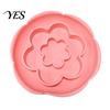 Slow Feed Dog Bowl With Suction Cups Feeder Pet Food Bowl, Soft Silicone Eating Cat with Anti-choke Cups, Double-Layer Texture Flower Shape