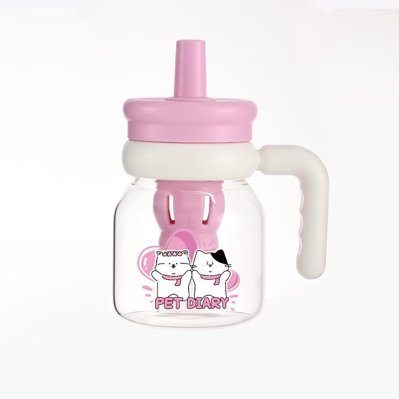 Shanchongshan Gourd-Shaped High Borosilicate Glass Bottle with Straw