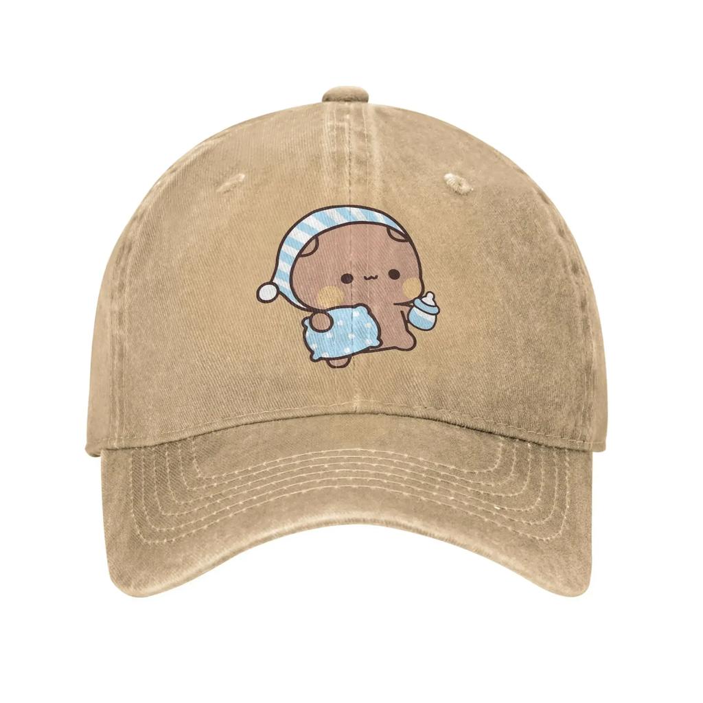 Кепка-бейсболка DuDu Bear going to sleep Повседневная для унисекс Подростков Лето с BuBu Panda Охота Кемпинг Тракерская кепка Уличная кепка