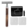 Bamboo Silver Razor Manual Old Fashioned Razor Mens Razor Set Including Razor Blade Recycling Box