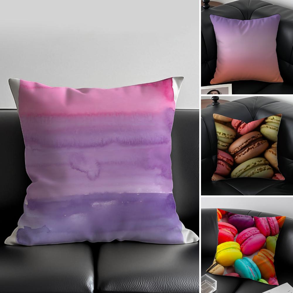 Ukiyoe Ocean Wave Pillow Japanese Style Cushion Cover Pillow Case Antidustmite Invisible zipper silky plush cushion