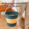 5/10L Portable Folding Bucket For Washing Outdoor Foldable Basin Silicone Water Bucket Camping Space Saving Car Wash Buckets