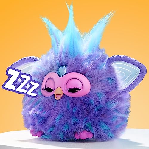 Hasbro Furby Purple Voice-Responsive Interactive Toy for Boys and Girls Ages 6+ with 15 Fashion Accessories, Animatronic, Motorized Plush Toy for Kids