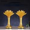 Стеклянный подсвечник в виде лотоса, передний храм Будды, домашнее жертвоприношение, молитва о благоприятности, 2 шт./лот