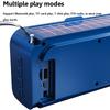 Portable FM Radio Solar Emergency Charging Radios Receiver Wireless Bluetooth Speaker with Flashlight Support TF Card U Disk
