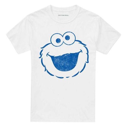Sesame Street Unisex Adult Cookie Monster Mono T-Shirt