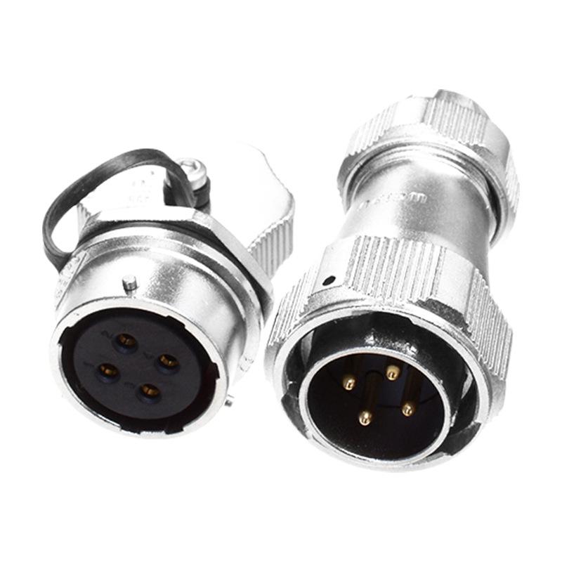 WEIPU WY24 Waterproof Aviation Plug [2-19 pin] Male Connector & Rear Nut Female Socket