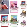 3D Christmas Santa Fold Book Plastic Educational Science Christmas Gift